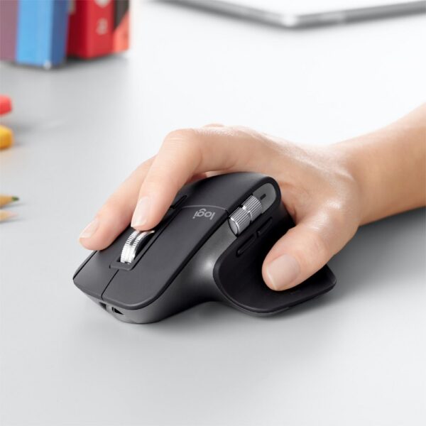 Logitech MX Master 3 muis Rechtshandig RF-draadloos + Bluetooth Laser 4000 DPI - Afbeelding 4