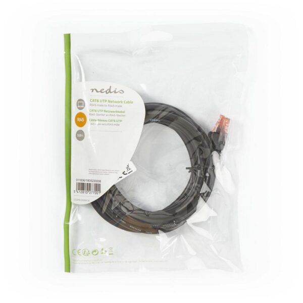 Nedis CCGP85200BK30 netwerkkabel Zwart 3 m Cat6 U/UTP (UTP) - Afbeelding 5