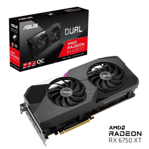 ASUS Dual -RX6750XT-O12G AMD Radeon RX 6750 XT 12 GB GDDR6 - Afbeelding 8