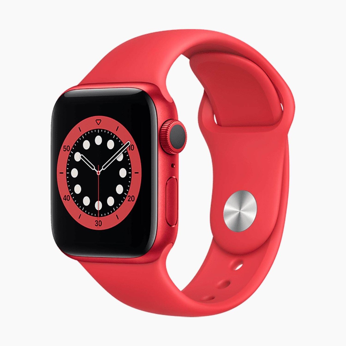 Apple Watch Series 6 44mm Aluminum Red Wifi Only Red Sport Band