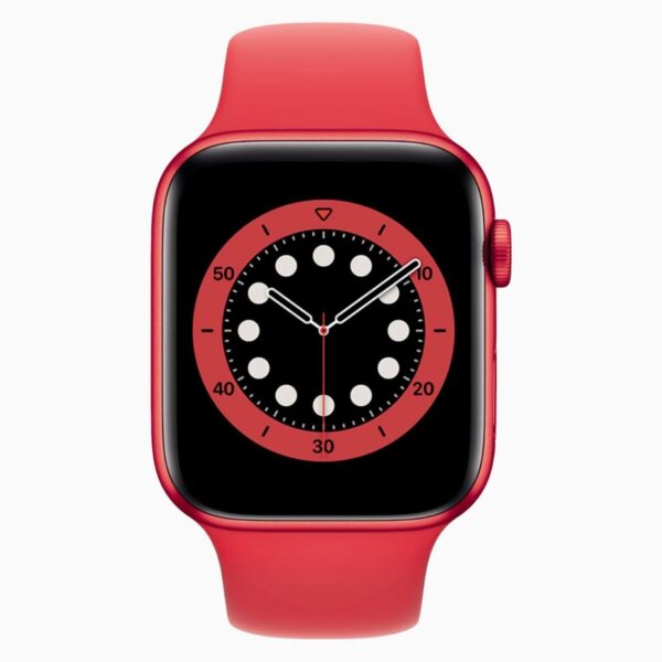 Apple Watch Series 6 44mm Aluminum Red Wifi Red Sport Band - A-grade