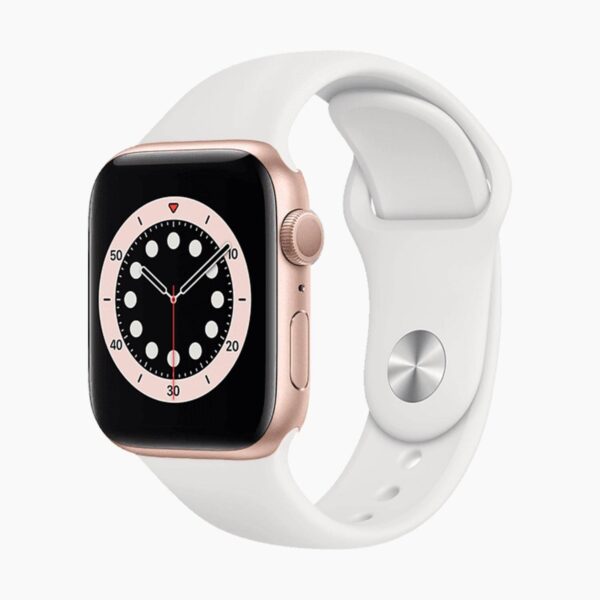 Apple Watch Series 6 44mm RVS Gold Wifi + 4G Golden Sport Band - A-grade - Afbeelding 5