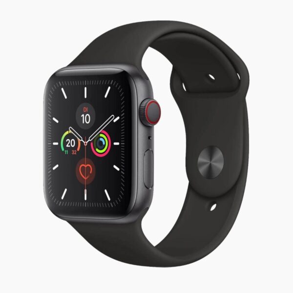 Apple Watch Series 5 44mm Aluminum Black Wifi Black Sport Band - A-grade - Afbeelding 2
