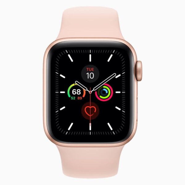 Apple Watch Series 5 40mm Aluminum Gold Wifi + Wifi White Sport Band - A-grade