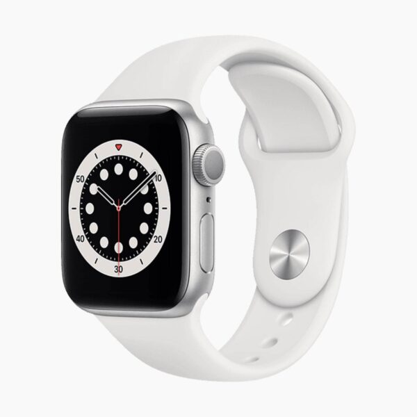 Apple Watch Series 6 40mm Aluminum Silver Wifi White Sport Band - A-grade - Afbeelding 2
