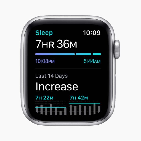 Apple Watch SE (2020) 40mm Aluminum Silver Wifi White Sport Band - C-grade - Afbeelding 4