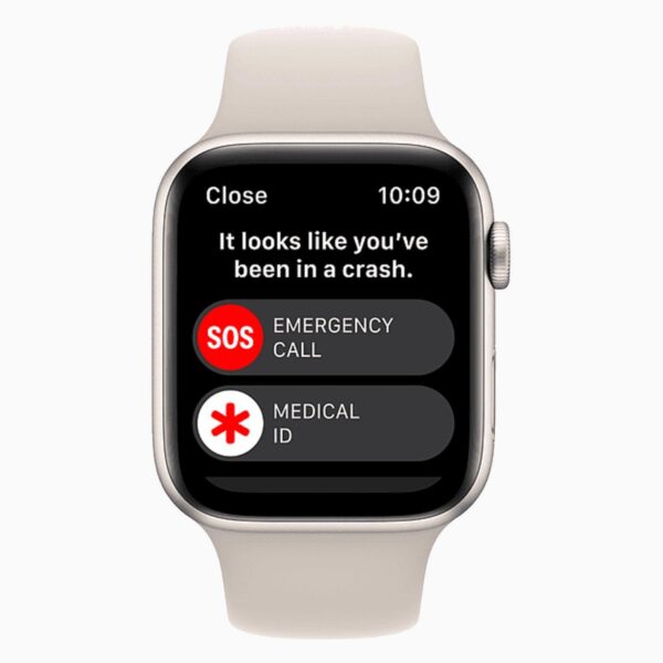 Apple Watch SE (2022) 40mm Aluminum Starlight Wifi White Sport Band - B-grade - Afbeelding 7