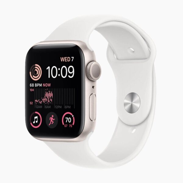Apple Watch SE (2022) 40mm Aluminum Starlight Wifi White Sport Band - B-grade - Afbeelding 6