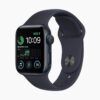 Apple Watch SE (2022) 44mm Aluminum Black Wifi Black Sport Band - A-grade - Afbeelding 2