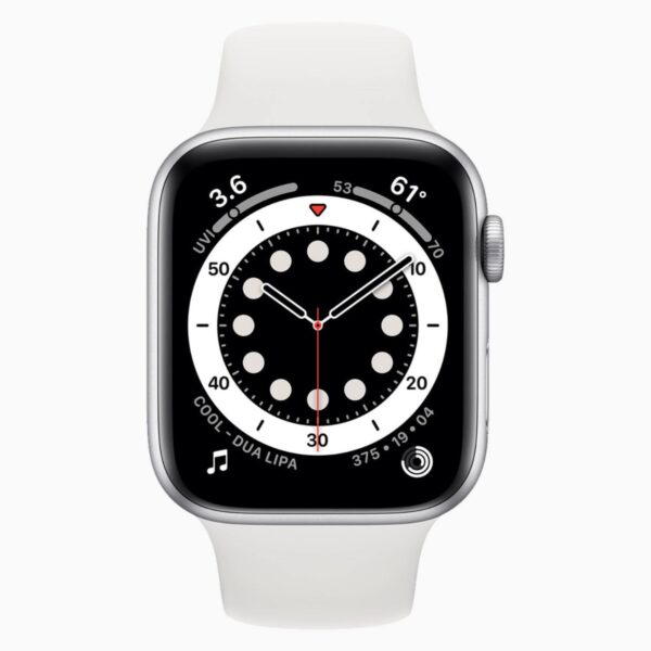 Apple Watch Series 6 40mm Aluminum Silver Wifi White Sport Band - A-grade