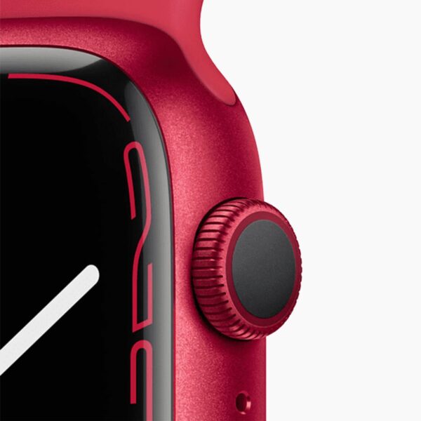 Apple Watch Series 7 45mm Aluminum Red Wifi Red Sport Band - A-grade - Afbeelding 3
