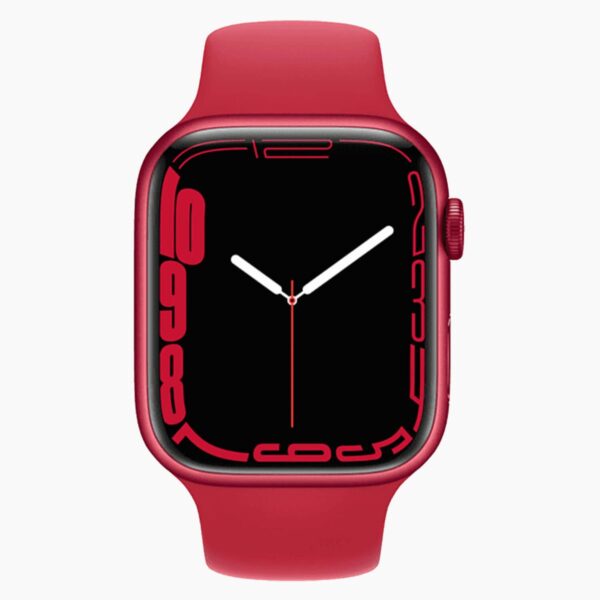 Apple Watch Series 7 45mm Aluminum Red Wifi Red Sport Band - A-grade