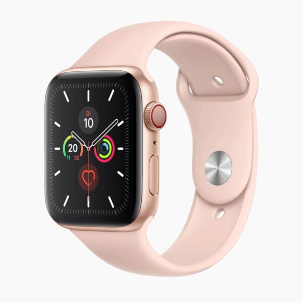 Apple Watch Series 5 40mm Aluminum Gold Wifi + Wifi White Sport Band - A-grade - Afbeelding 2
