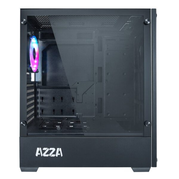 Azza APOLLO 430 Midi Tower Zwart, Transparant - Afbeelding 5