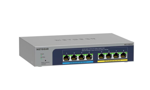 NETGEAR 8-port Ultra60 PoE++ Multi-Gigabit (2.5G) Ethernet Plus Switch - Afbeelding 4