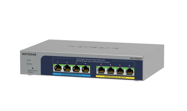 NETGEAR 8-port Ultra60 PoE++ Multi-Gigabit (2.5G) Ethernet Plus Switch - Afbeelding 3