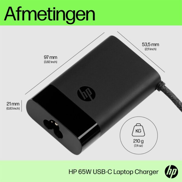 HP USB-C 65W-laptoplader - Afbeelding 9