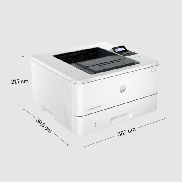 HP LaserJet Pro 4002dn printer, Zwart-wit, Printer voor Kleine en middelgrote ondernemingen, Print, Dubbelzijdig printen; Eerste pagina snel gereed; Energiezuinig; Compact formaat; Optimale beveiliging - Afbeelding 6