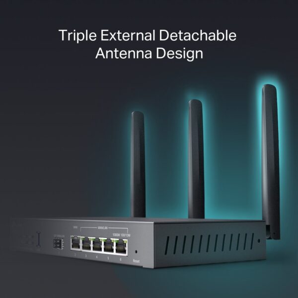 TP-Link Omada ER706W draadloze router Gigabit Ethernet Dual-band (2.4 GHz / 5 GHz) Zwart - Afbeelding 6