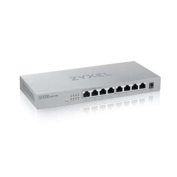 Zyxel MG-108 Unmanaged 2.5G Ethernet (100/1000/2500) Staal - Afbeelding 6