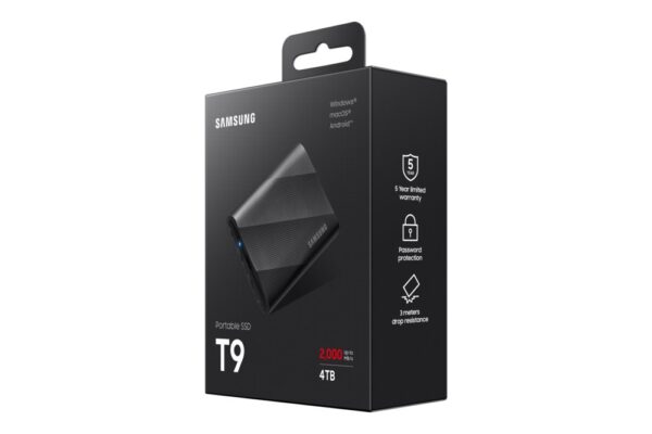 Samsung T9 4TB Portable SSD - 2.000MB/s Zwart - Afbeelding 12