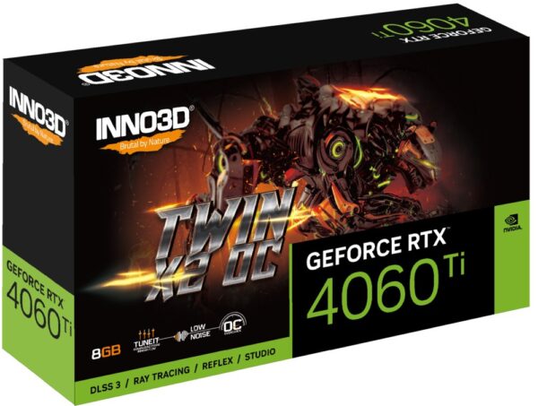 Inno3D N406T2-08D6X-171153N videokaart NVIDIA GeForce RTX 4060 Ti 8 GB GDDR6 - Afbeelding 4