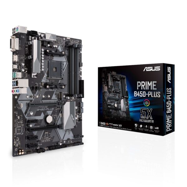 ASUS PRIME B450-PLUS | Socket AM4 | AMD B450 | 4xDDR4 | ATX | Moederbord