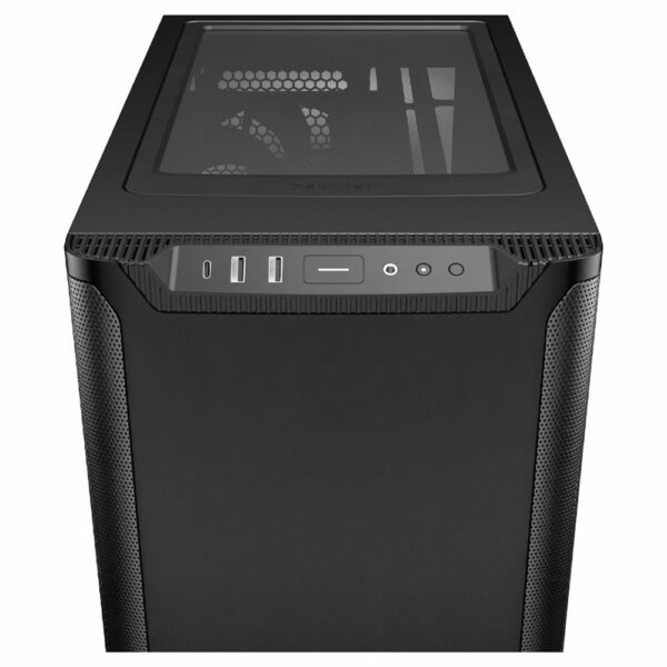 be quiet! PURE BASE 501 Black – Midi Tower PC Behuizing | Stijlvol & Stil | ATX-ondersteuning | 2x 140mm Ventilatoren - Afbeelding 6