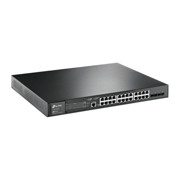 TP-Link TL-SG3428MP netwerk-switch Managed L2/L2+ Gigabit Ethernet (10/100/1000) Power over Ethernet (PoE) Zwart - Afbeelding 3