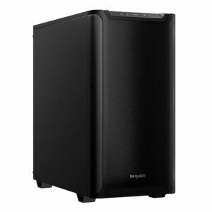 be quiet! PURE BASE 501 Black – Midi Tower PC Behuizing | Stijlvol & Stil | ATX-ondersteuning | 2x 140mm Ventilatoren