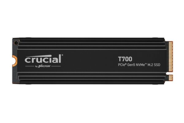 Crucial T700 2TB M.2 NVMe SSD - 12.400 MB/s Heatsink