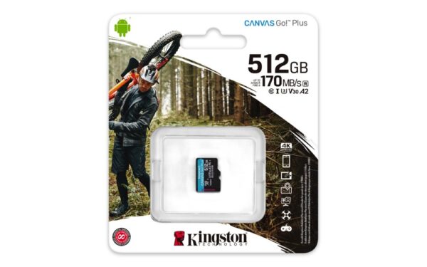 Kingston Technology Canvas Go! Plus 512 GB MicroSD UHS-I Klasse 10 - Afbeelding 4