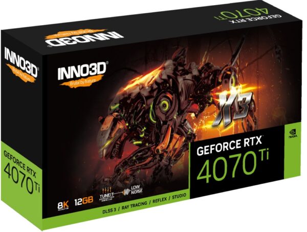 Inno3D Geforce RTX 4070 ti x3 NVIDIA 12 GB GDDR6X - Afbeelding 4