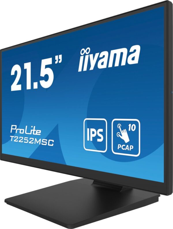 MON iiyama ProLite 21.5" 1920 x 1080 Full HD Touchscreen zwart - Afbeelding 5