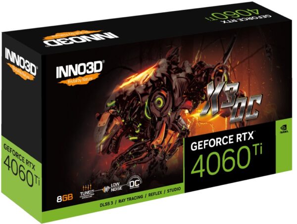 Inno3D GeForce RTX 4060 Ti X3 OC NVIDIA 8 GB GDDR6 - Afbeelding 3