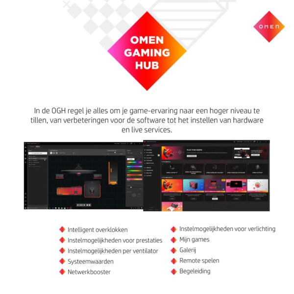 HP Omen i7-12700K Z690 32GB 3.733Mhz 2X1TB RTX3080 10GB W11 - Afbeelding 16