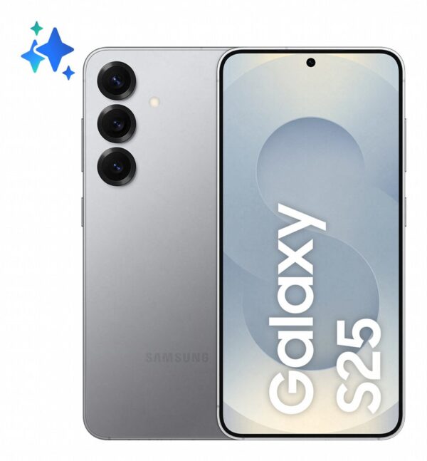 Samsung Galaxy S25 | 15.8 cm (6.2") | Dual SIM | Android 15 | 5G | USB Type-C | 12 GB RAM | 256 GB Opslag | 4000 mAh Batterij | 120Hz AMOLED Display | Zilver Shadow