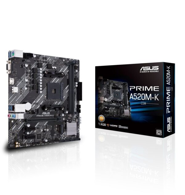 ASUS PRIME A520M-K | Socket AM4 | AMD A520M-K | 2xDDR4 | Micro-ATX | Moederbord - Afbeelding 7