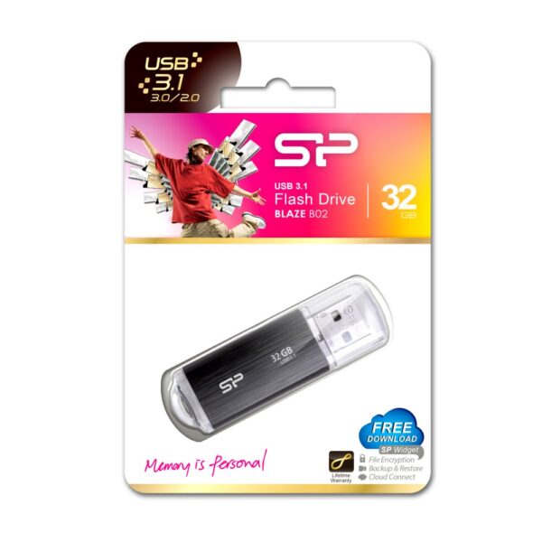 Silicon Power 32GB Blaze B02 USB 3.0 flashdrive Zwart - Afbeelding 7
