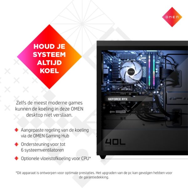 HP Omen Ryzen9 5900 32GB 3.733MHZ 1TB RTX3070 8GB W11 - Afbeelding 9