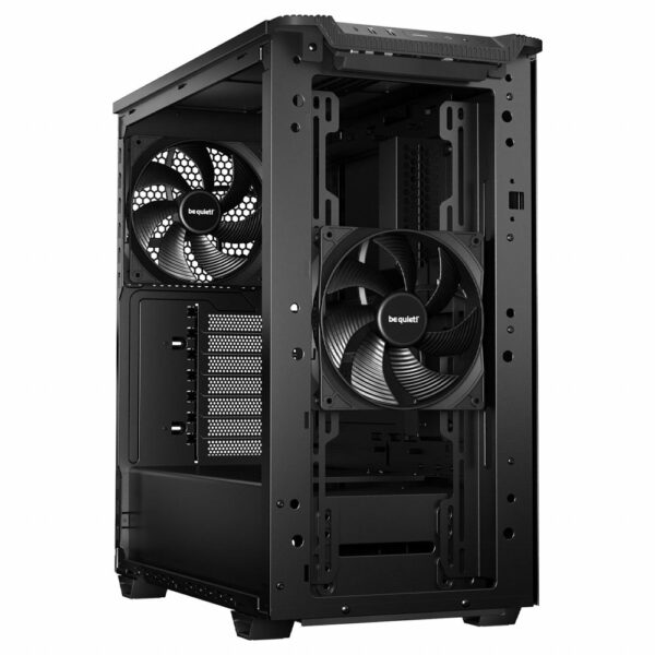 be quiet! PURE BASE 501 Black – Midi Tower PC Behuizing | Stijlvol & Stil | ATX-ondersteuning | 2x 140mm Ventilatoren - Afbeelding 7