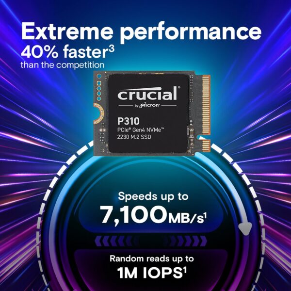 Crucial CT1000P310SSD2 internal solid state drive 1 TB M.2 PCI Express 4.0 NVMe - Afbeelding 4
