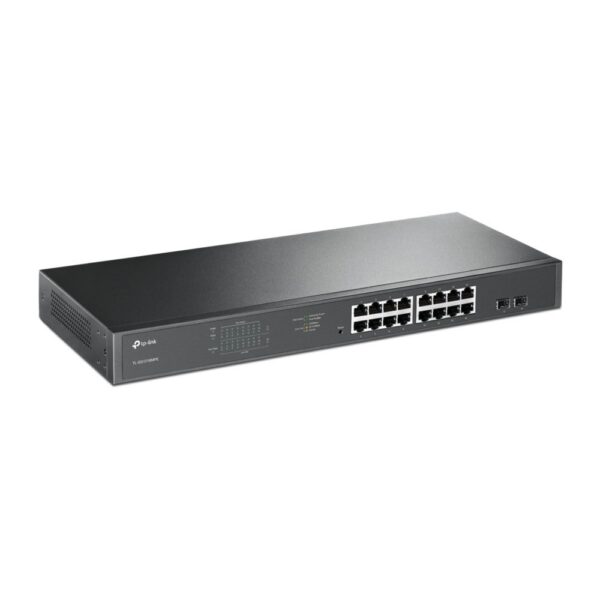 TP-Link TL-SG1218MPE Managed Gigabit Ethernet (10/100/1000) Power over Ethernet (PoE) Zwart - Afbeelding 3