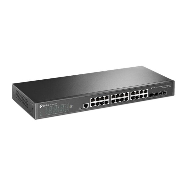 TP-Link TL-SG3428X netwerk-switch Managed L2+ Gigabit Ethernet (10/100/1000) Zwart - Afbeelding 4