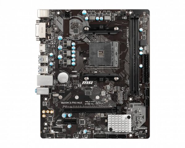 MSI B450M-A PRO MAX | Socket AM4 | AMD B450 | 2xDDR4 | Micro-ATX | Moederbord - Afbeelding 3
