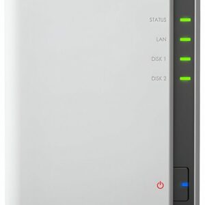 Synology DiskStation DS220J NAS 8TB | 2 Drive Bays | Inclusief 2 x 4TB HDD | 1x Gigabit Ethernet | Wit