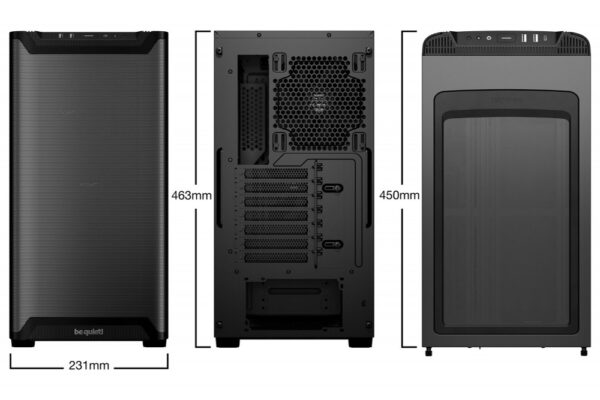 be quiet! PURE BASE 501 Airflow Mesh | Midi Tower Case | Zwart - Afbeelding 3