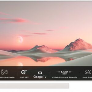 TCL NXTFRAME 55A300PRO | 55" 4K Ultra HD QLED Smart TV | Google TV | Inclusief Soundbar & Subwoofer | Dolby Vision IQ | 120Hz