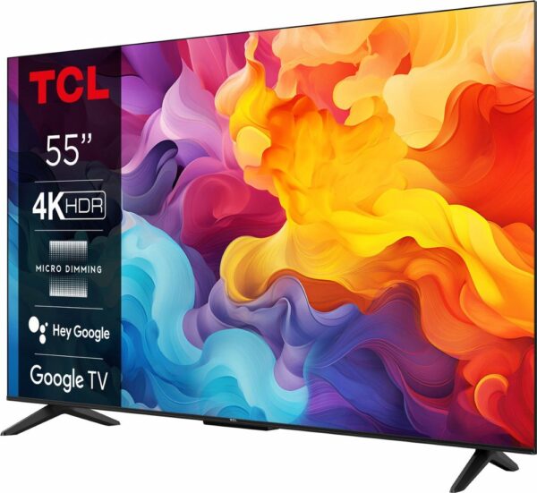 TCL 55P61B 55" | 4K Ultra HD LED Smart TV | Google TV | HDR10 | 60Hz | Wifi & Bluetooth - Afbeelding 5