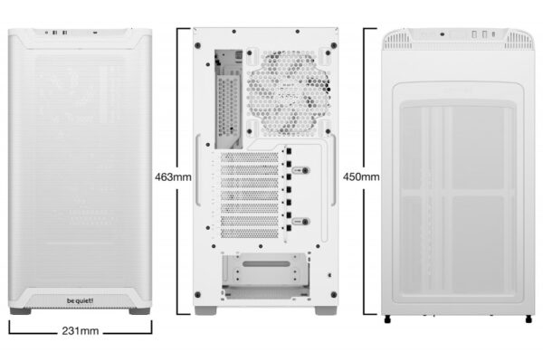 be quiet! PURE BASE 501 Airflow Window | Midi Tower Case | Wit - Afbeelding 3